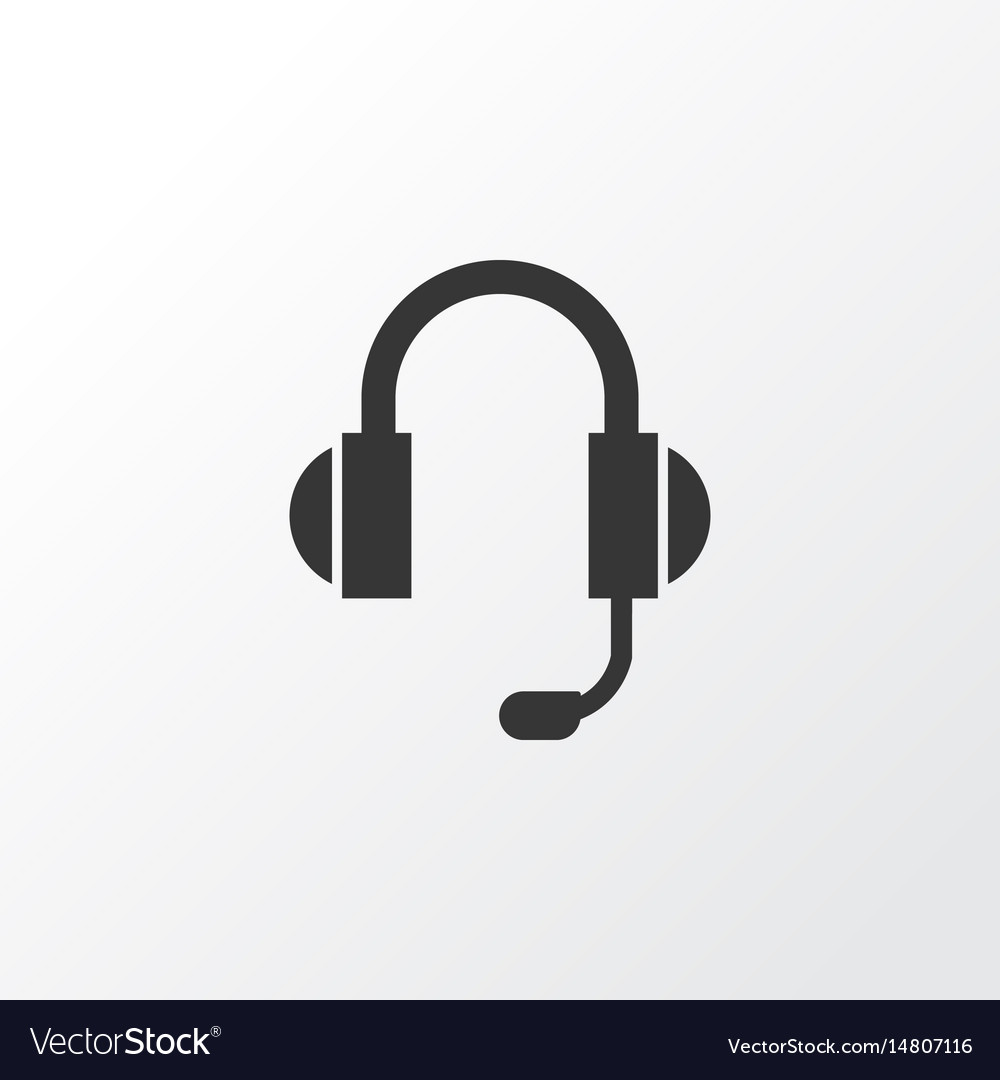 Headphone icon symbol premium quality isolated