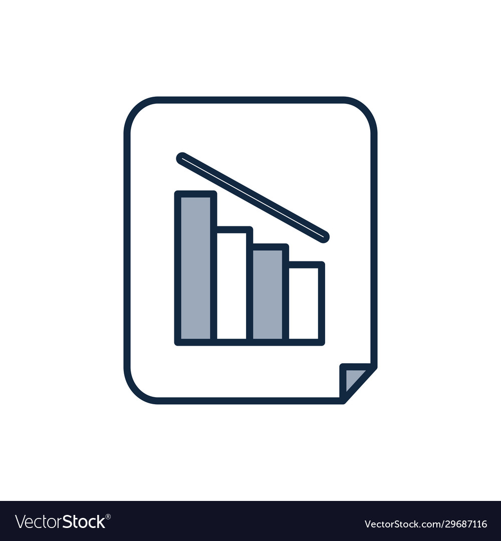 Isolated workflow bars half line color style vector image Isolated workflow bars half line color style