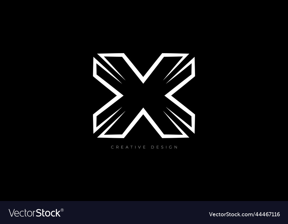 Letter design x branding logo concept