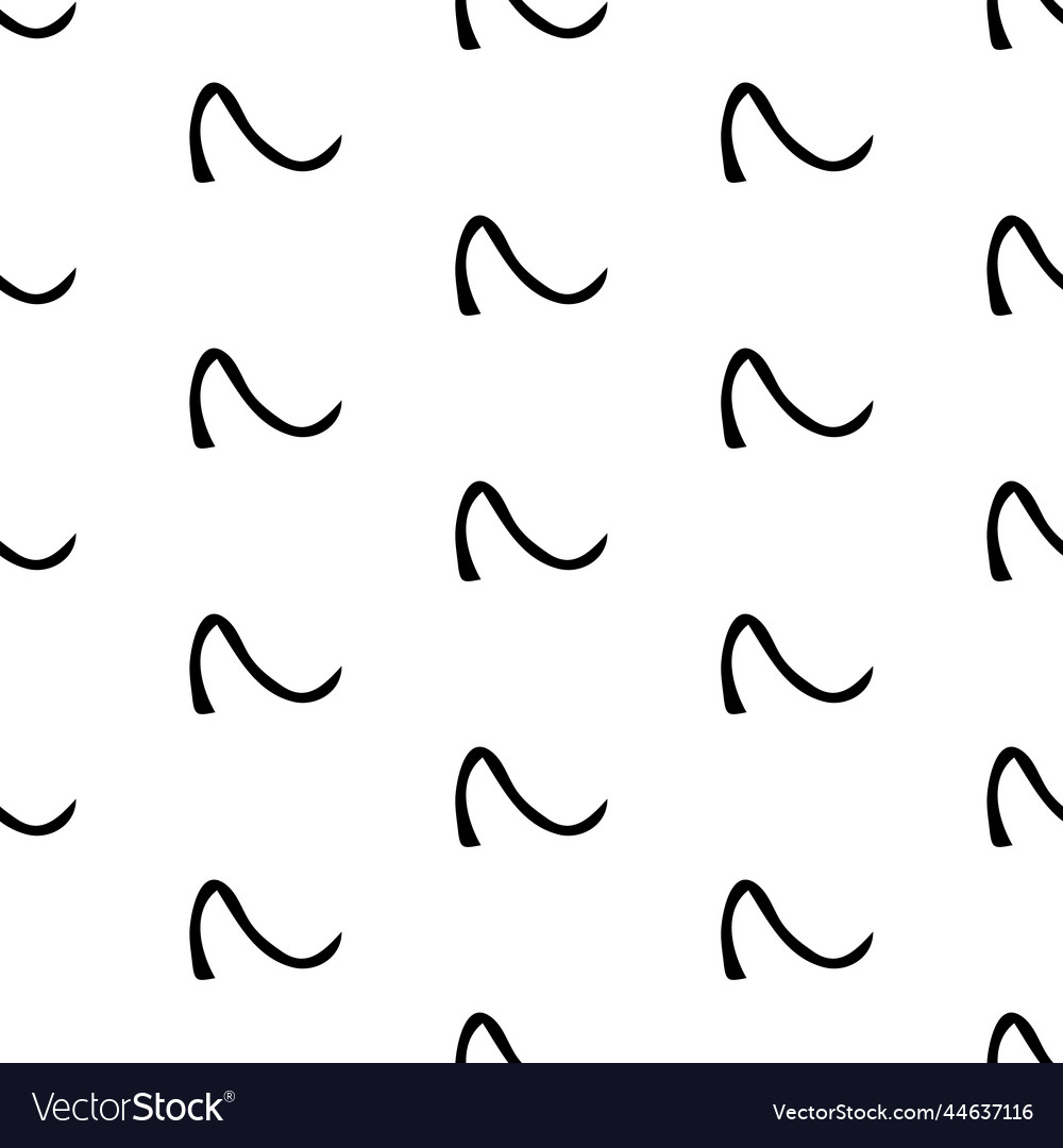 Seamless pattern with sketch squiggle vector image Seamless pattern with sketch squiggle