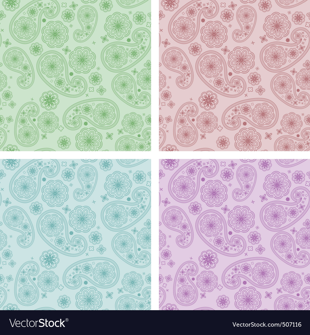 Seamless patterns in eastern style