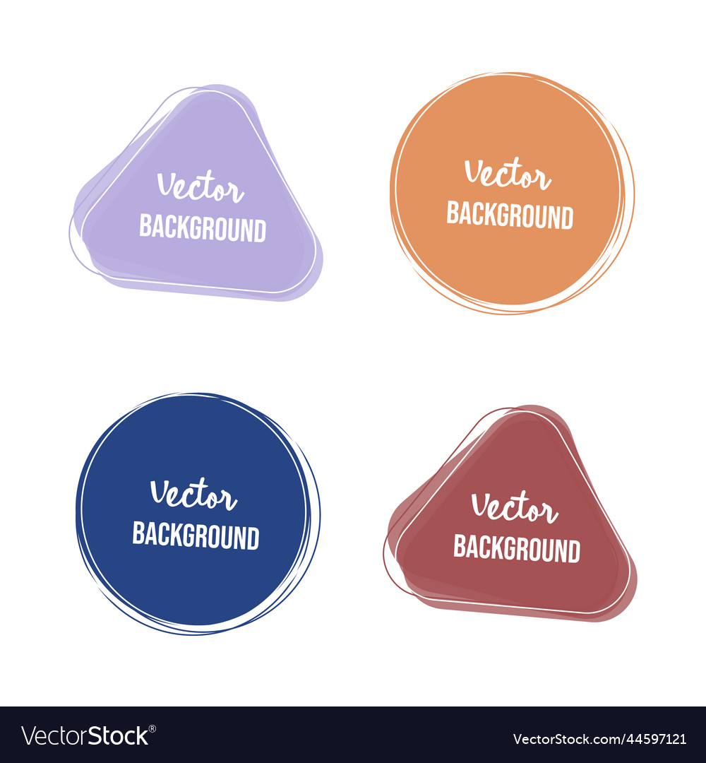 Abstract backgrounds triangle round shape frames vector image Abstract backgrounds triangle round shape frames
