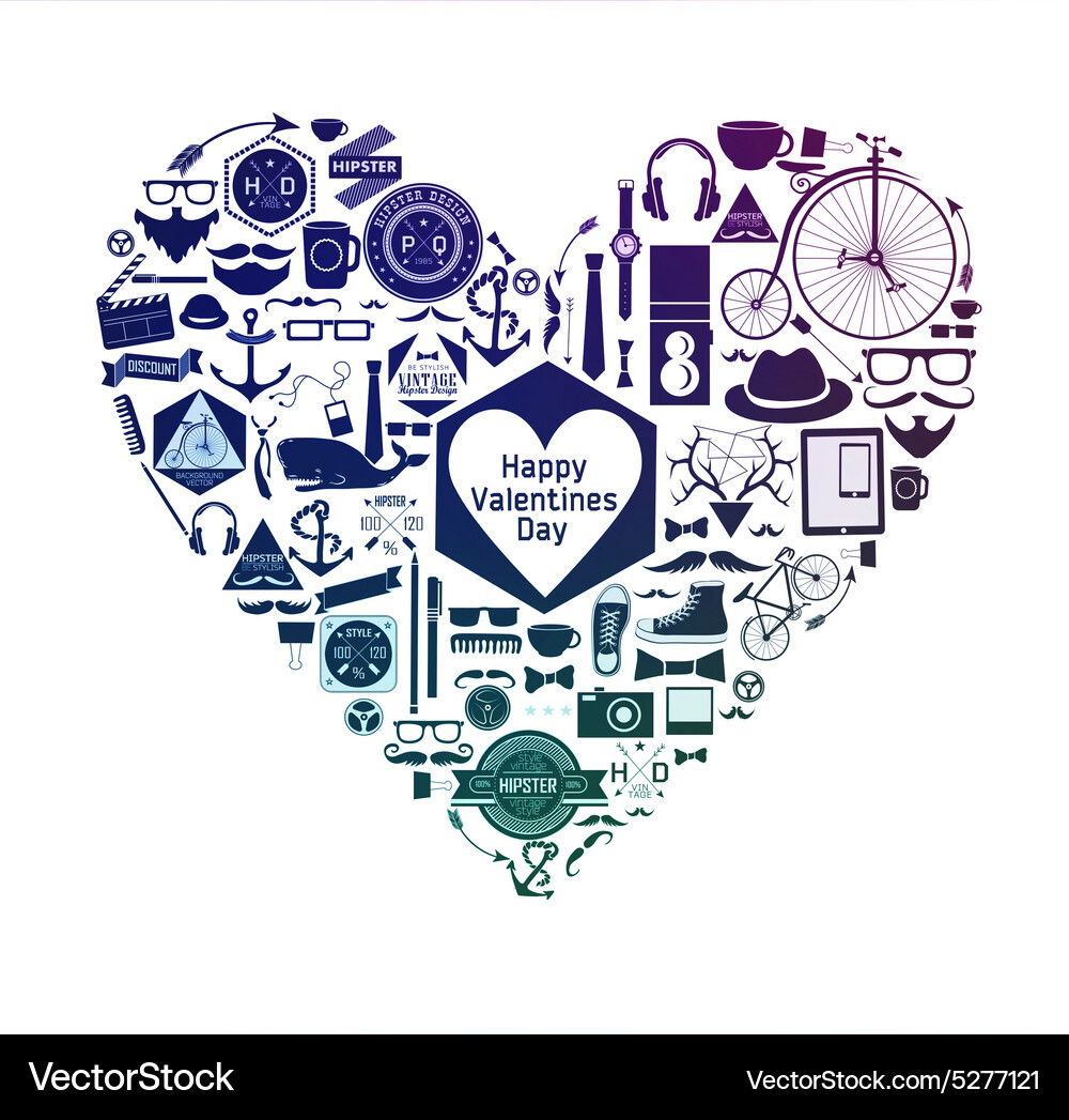 Happy valentines day Royalty Free Vector Image