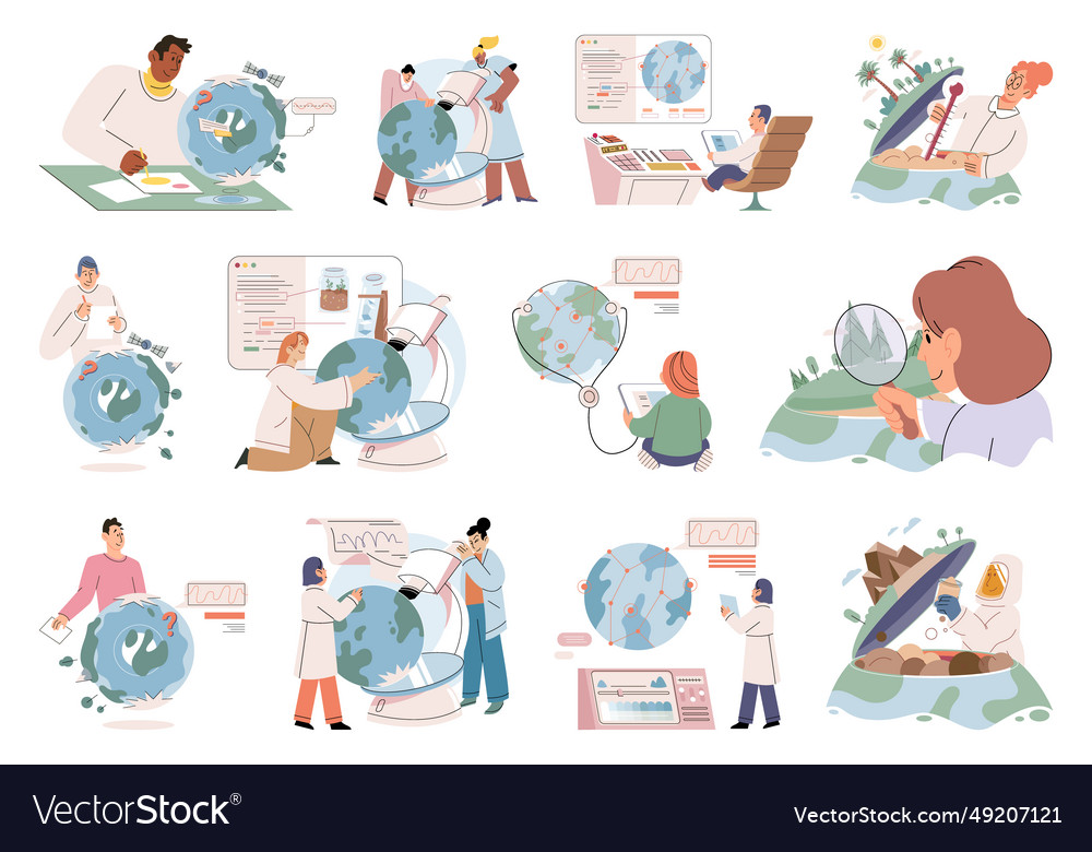 Lab test analyzing data is crucial step vector image Lab test analyzing data is crucial step