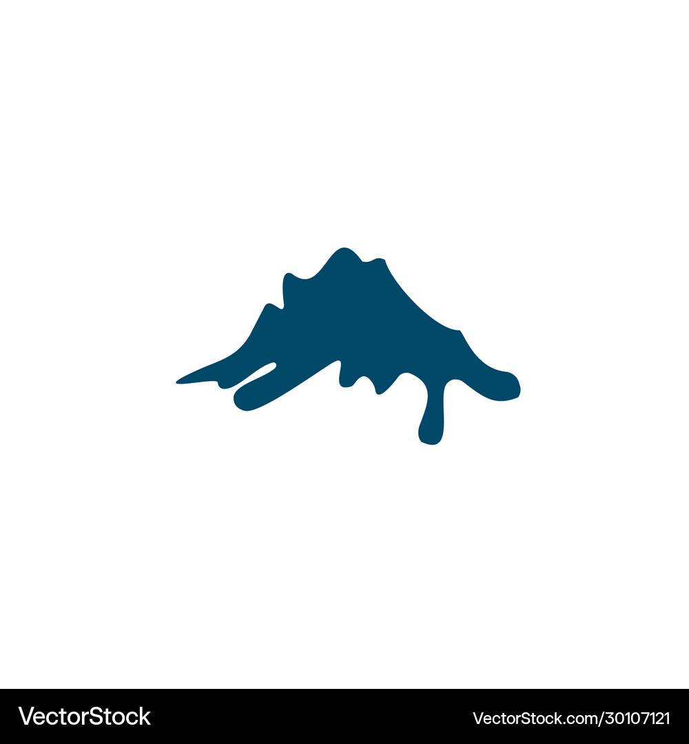 Mountain logo design template Royalty Free Vector Image