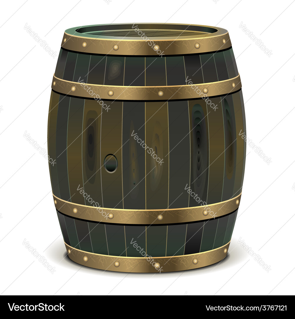 Old barrel Royalty Free Vector Image - VectorStock