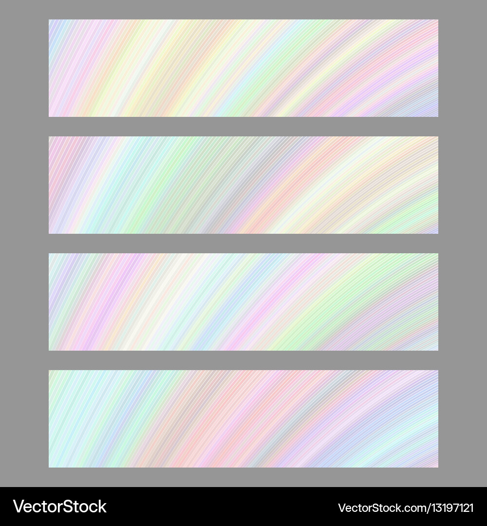 Set Of Digital Art Banner Backgrounds Royalty Free Vector