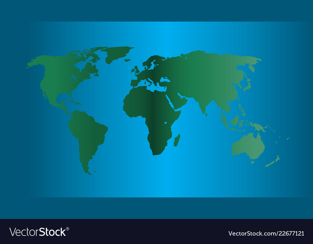 World map ecology concept green fl