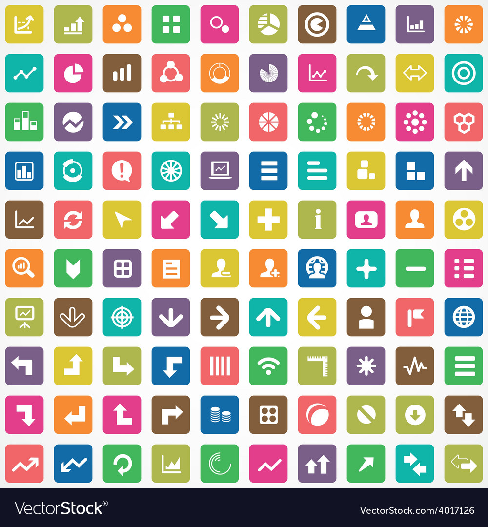 100 diagram icons