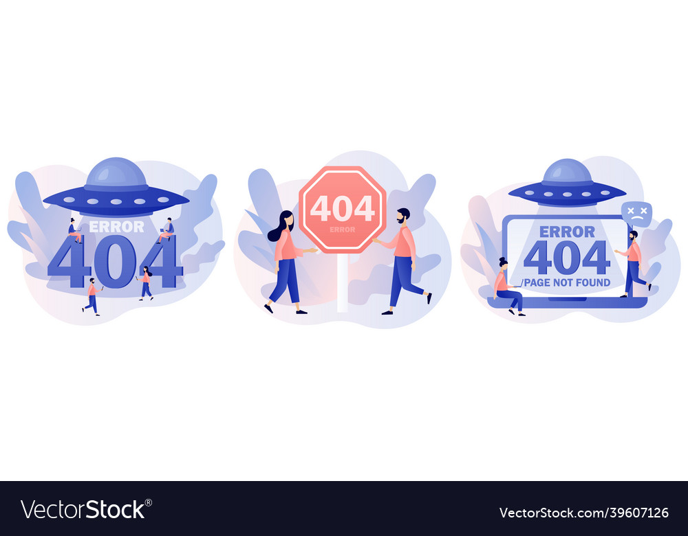 404 error page not found system updates vector image 404 error page not found system updates