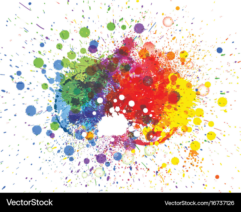 Abstract Paint Splatter Background Royalty Free Vector Image