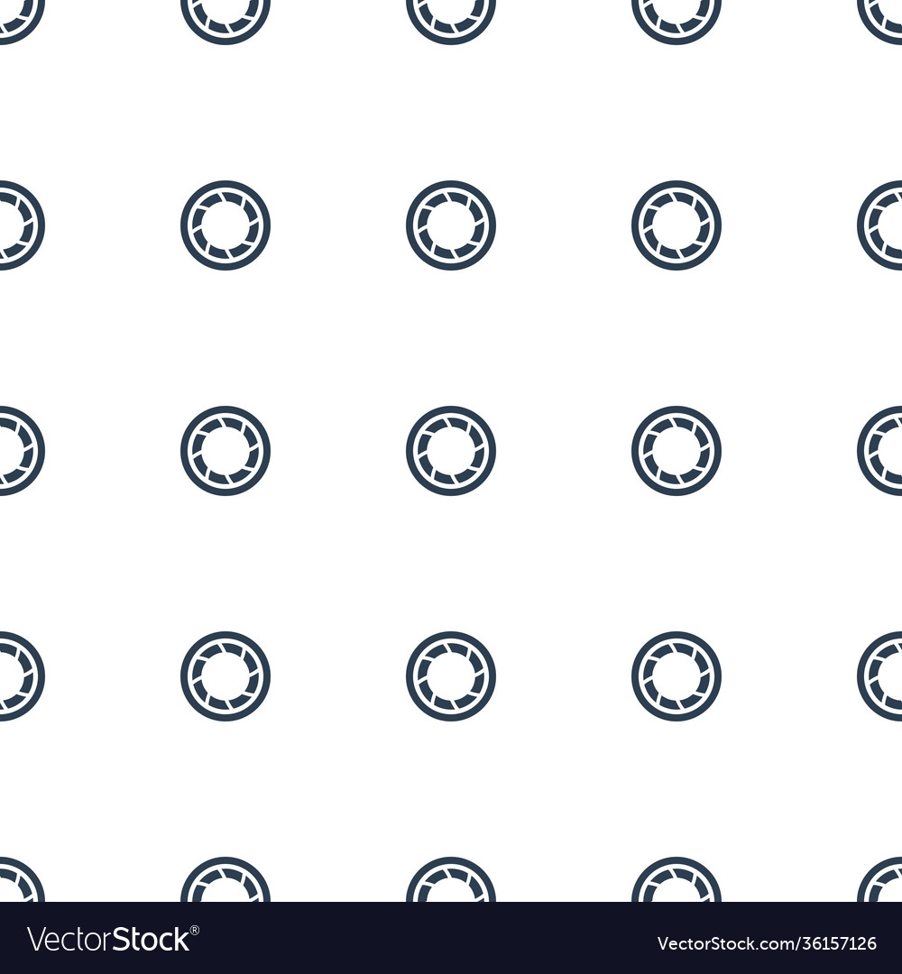 Camera shutter icon pattern seamless white