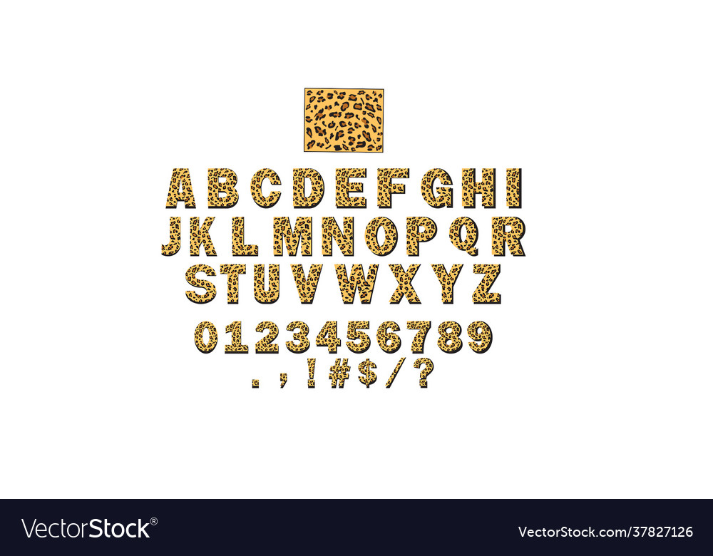 Leopard alphabet