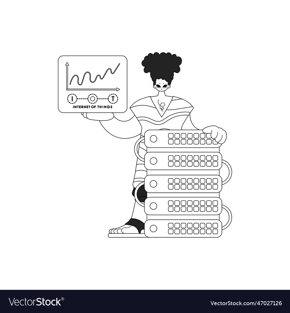 Man and cloud server for iot linear