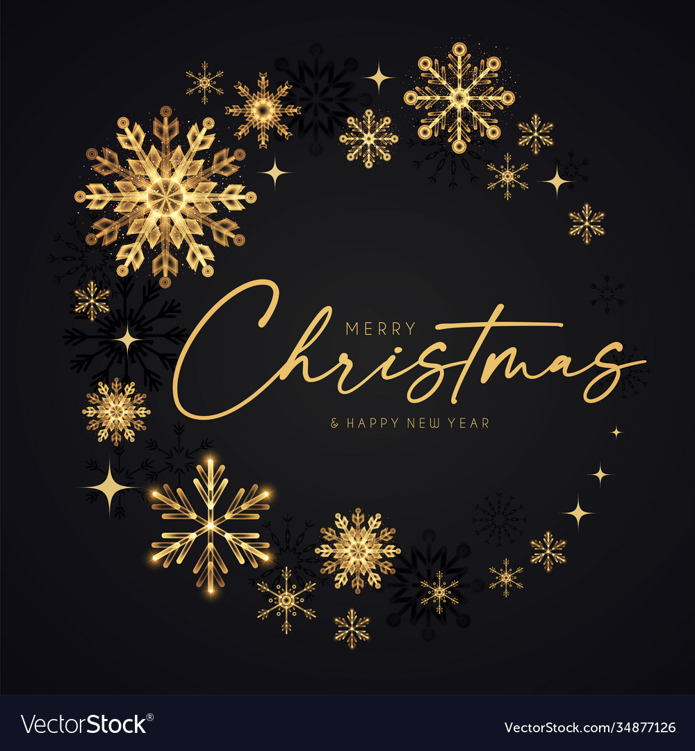 Merry christmas elegant holiday design Royalty Free Vector