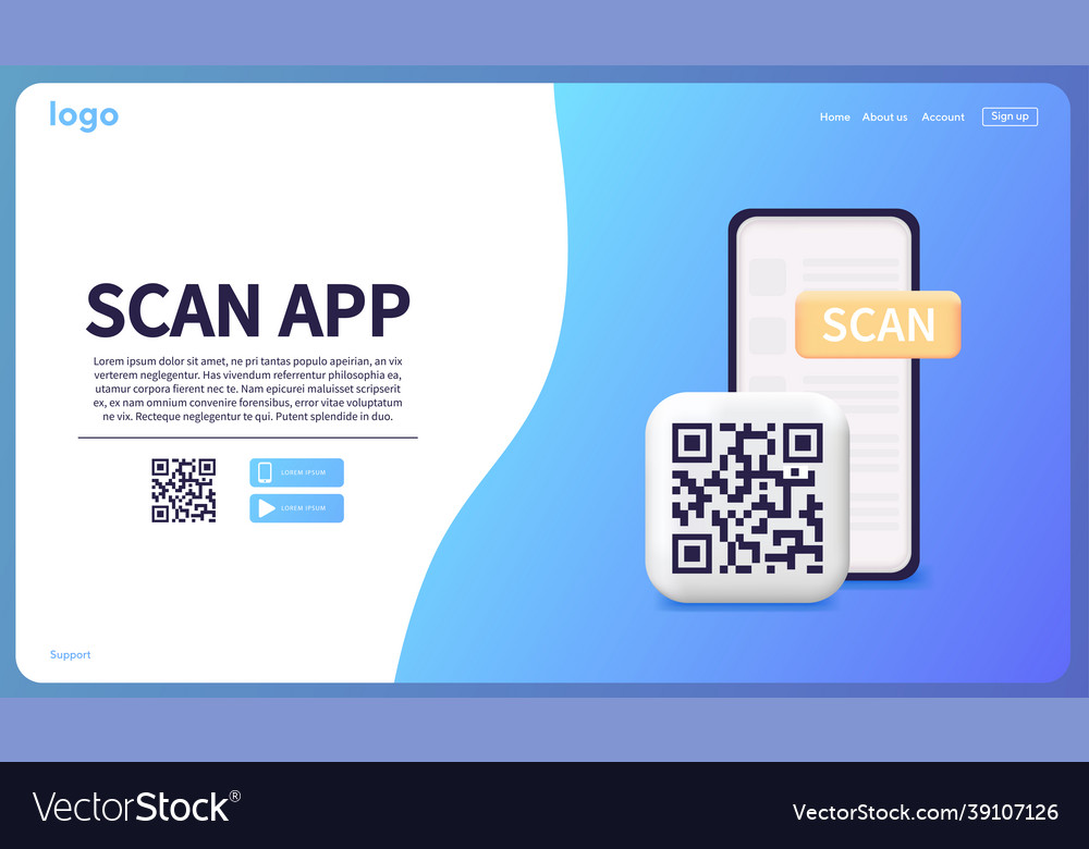 QR Code Scanning App Landing Page