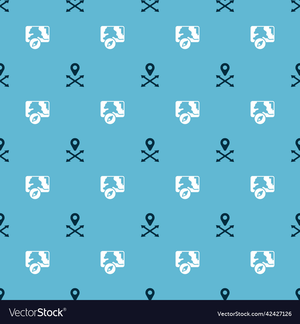 Set location and city map navigation on seamless vector image Set location and city map navigation on seamless