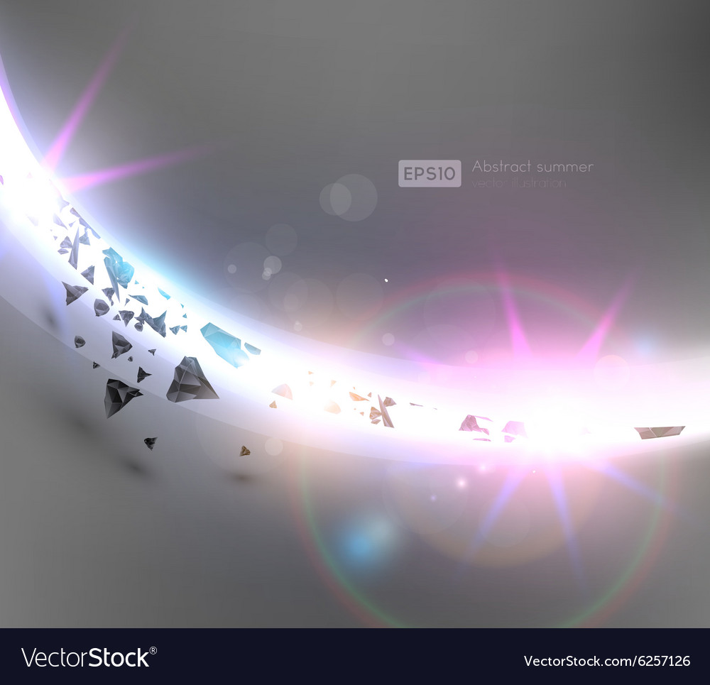 Shining abstract background with curve