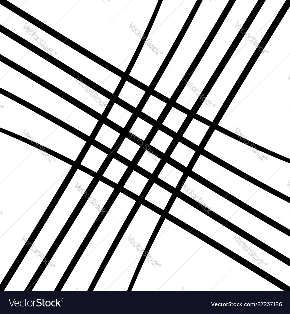 Stretch grid mesh waving wavy intersect lines vector image Stretch grid mesh waving wavy intersect lines