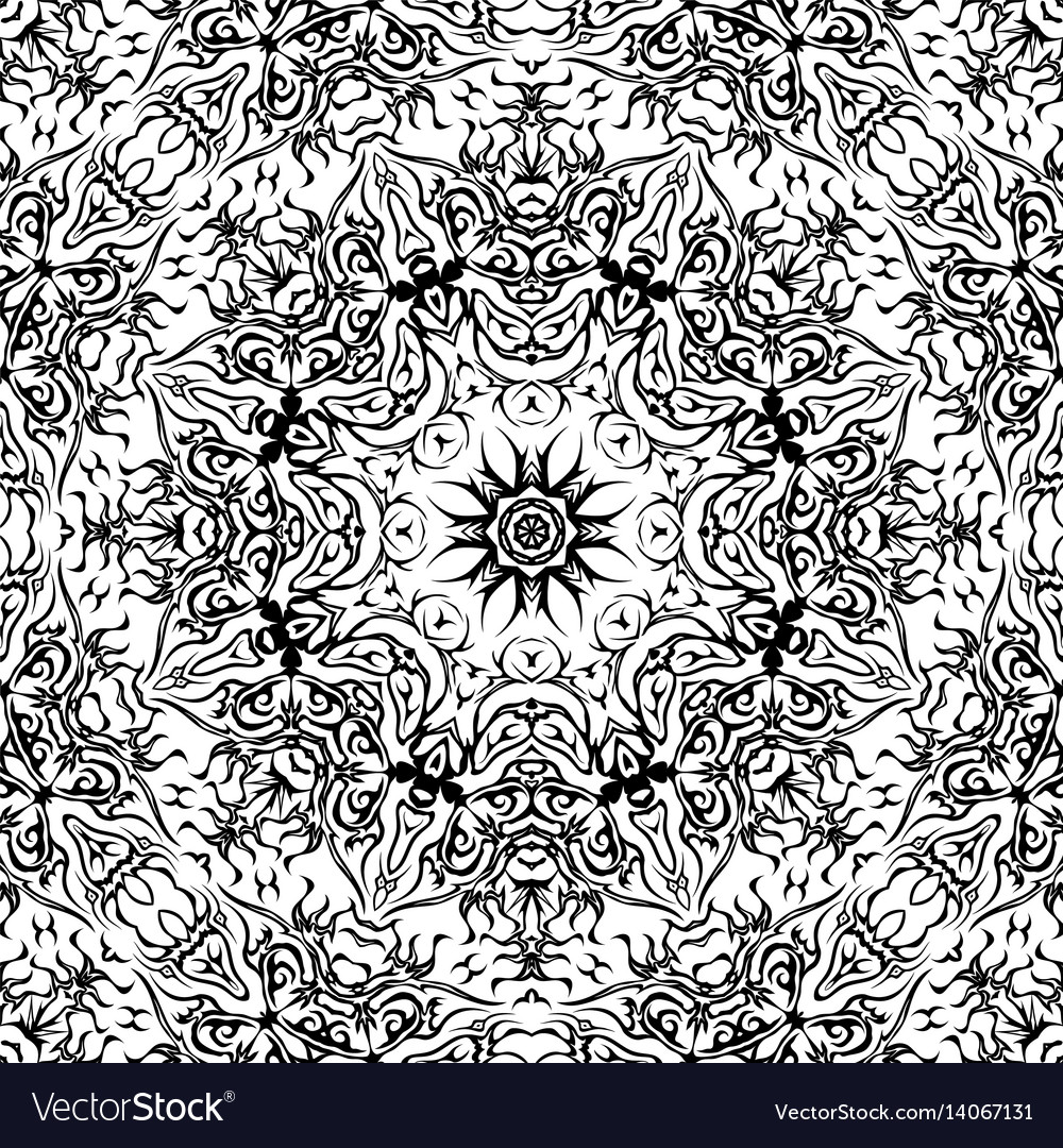 Abstract seamless outline pattern