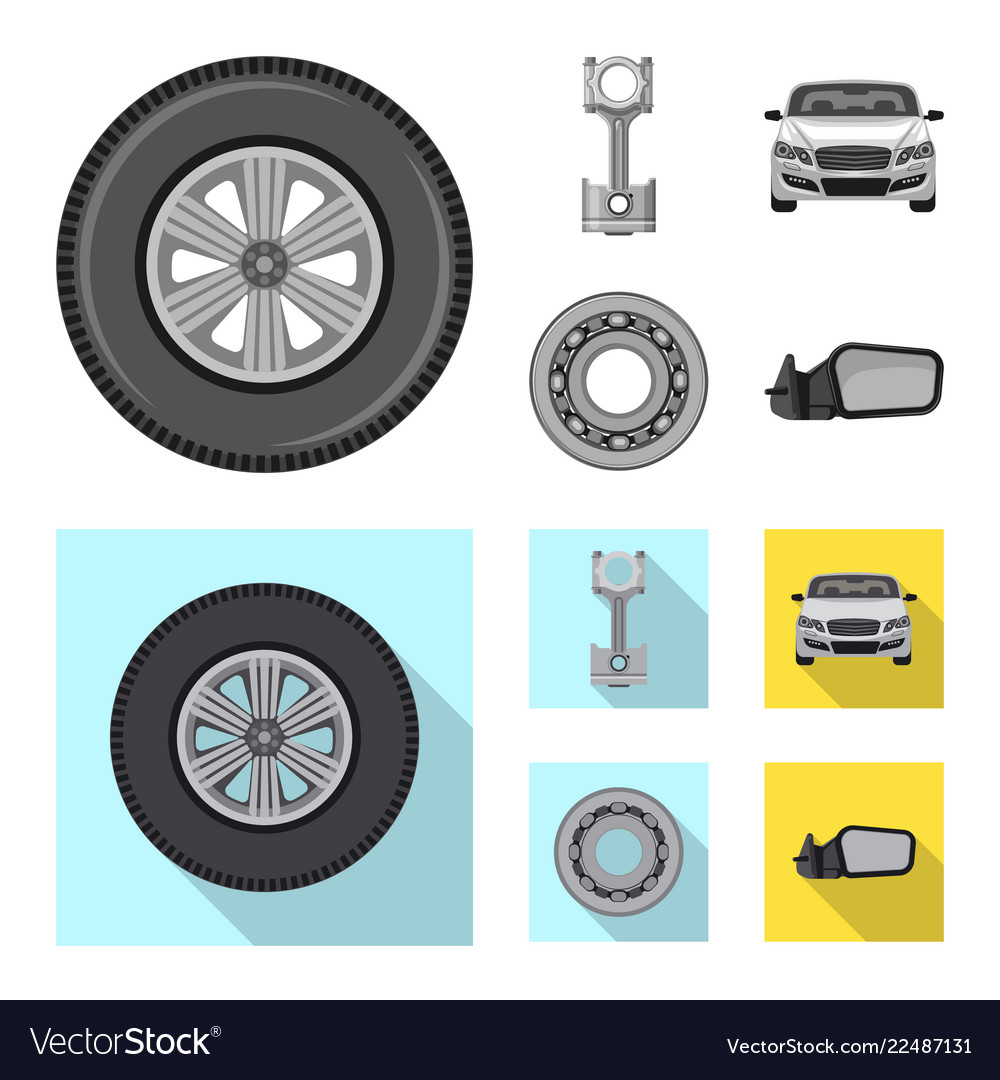 Auto and part icon vector image Auto and part icon