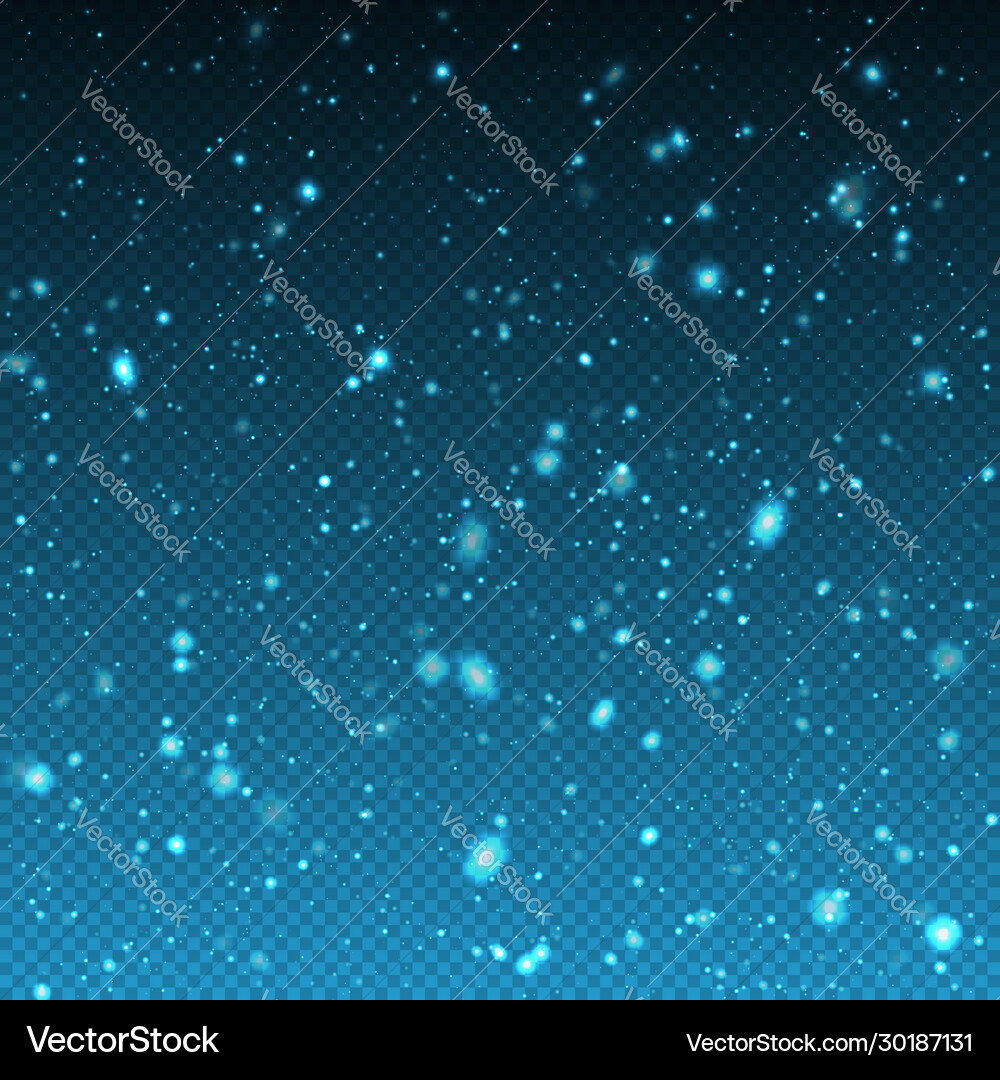Falling winter christmas realistic snow Royalty Free Vector