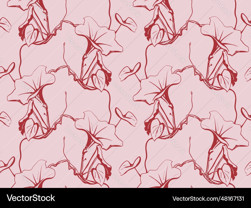 Floral pattern seamless background foliage Vector Image