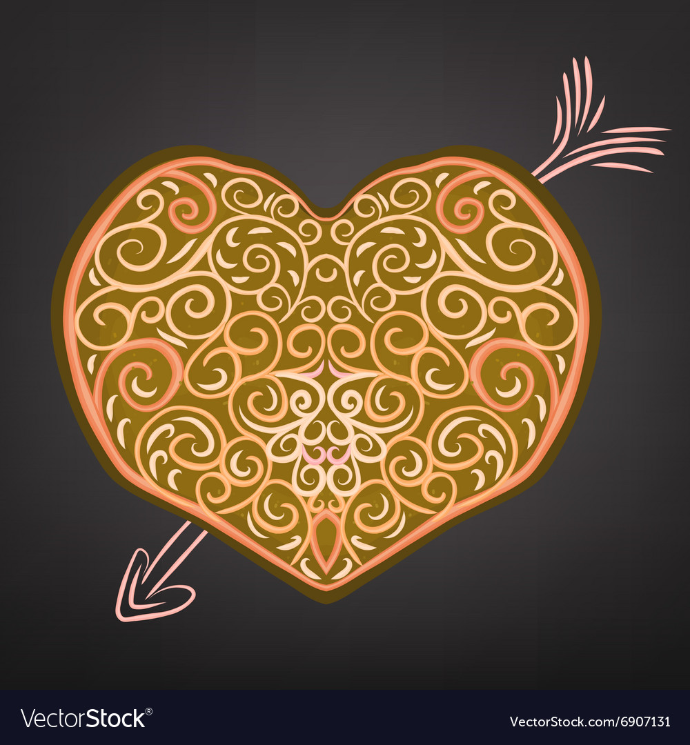 Heart pattern Royalty Free Vector Image - VectorStock