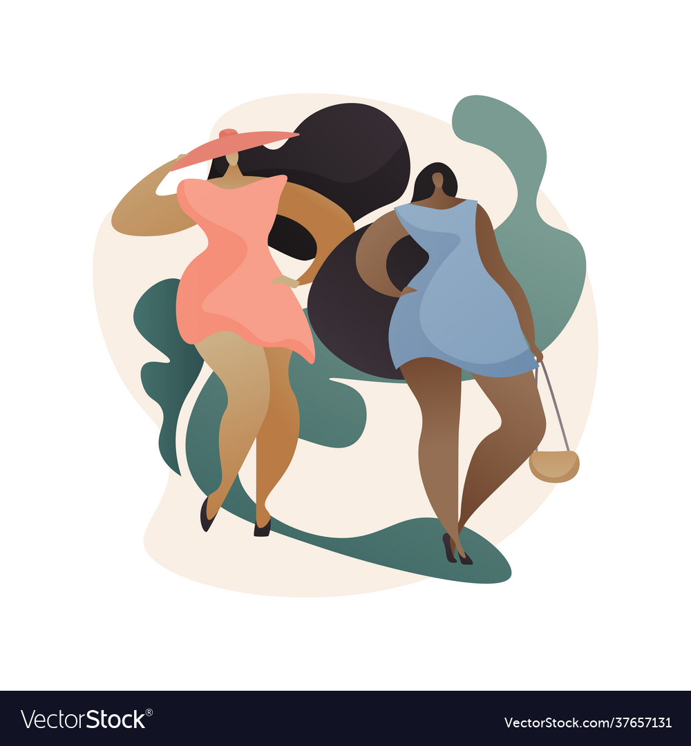 Plus size models abstract concept