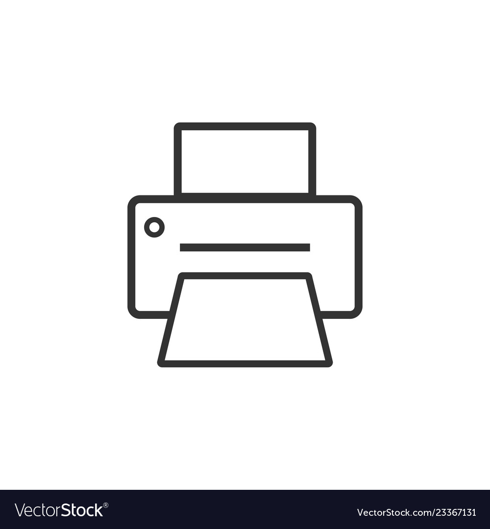 Printer graphic icon design template Royalty Free Vector