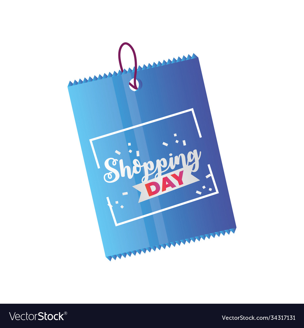 Shopping day special sale tag template detailed