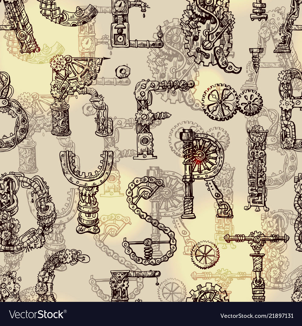 Steampunk Mechanical Pattern