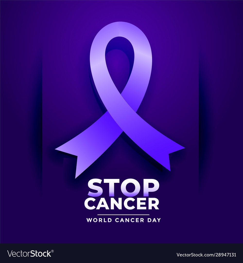 Stop cancer poster for world day