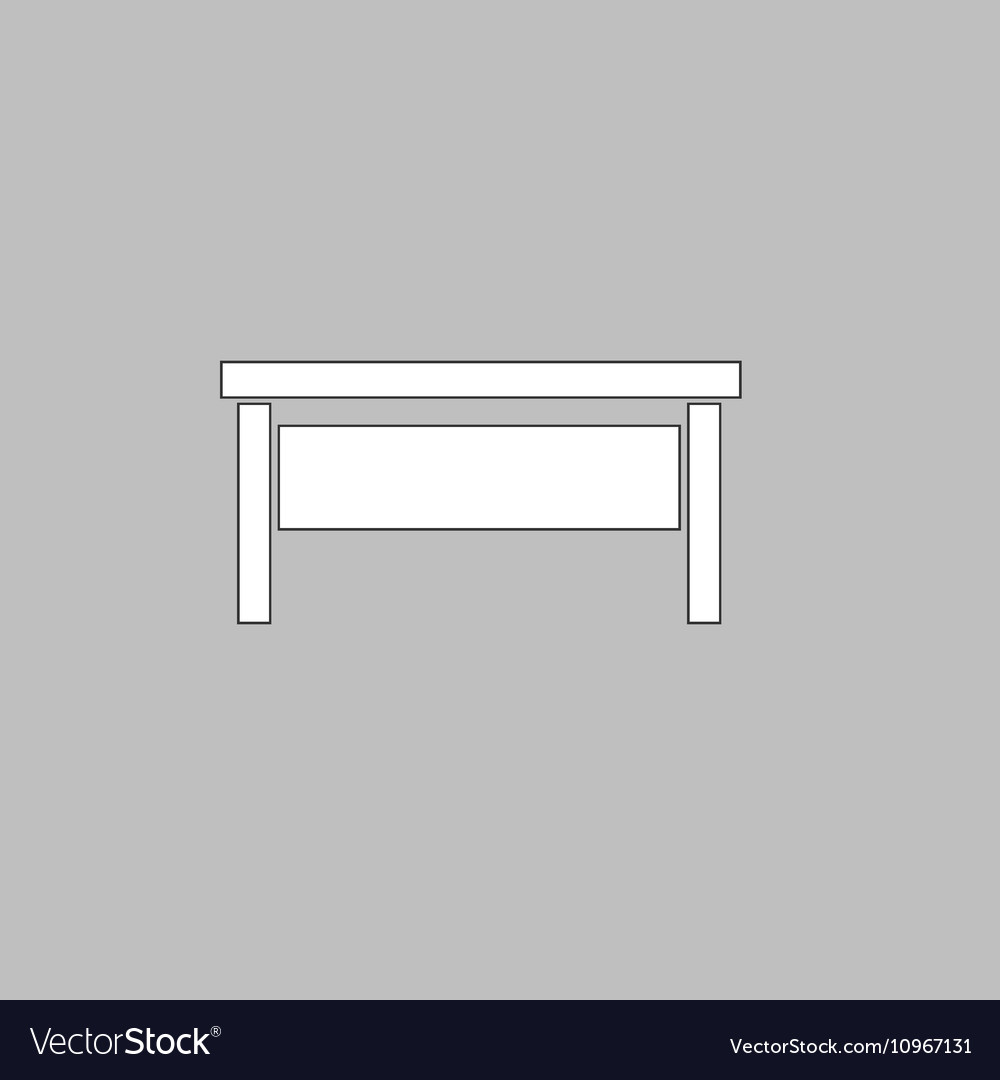 Table computer symbol Royalty Free Vector Image