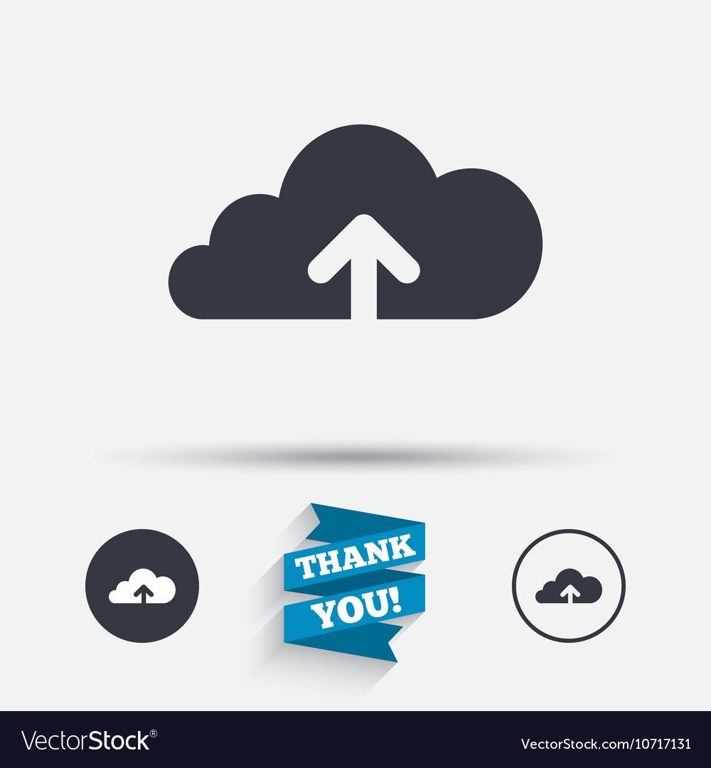 Upload to cloud icon button