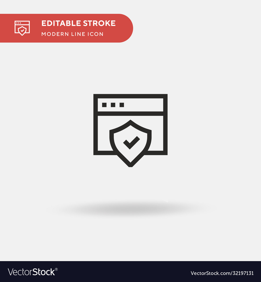 Web security simple icon