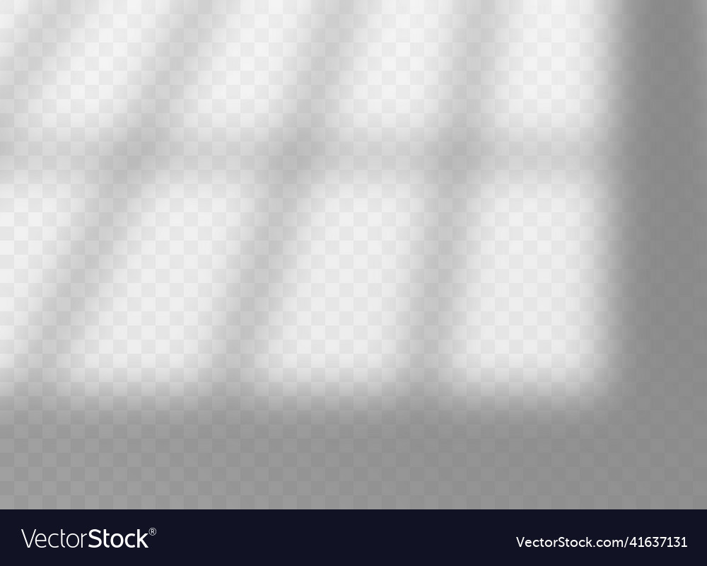 Window frame shadow and soft light on transparent Vector Image Window frame shadow and soft light on transparent