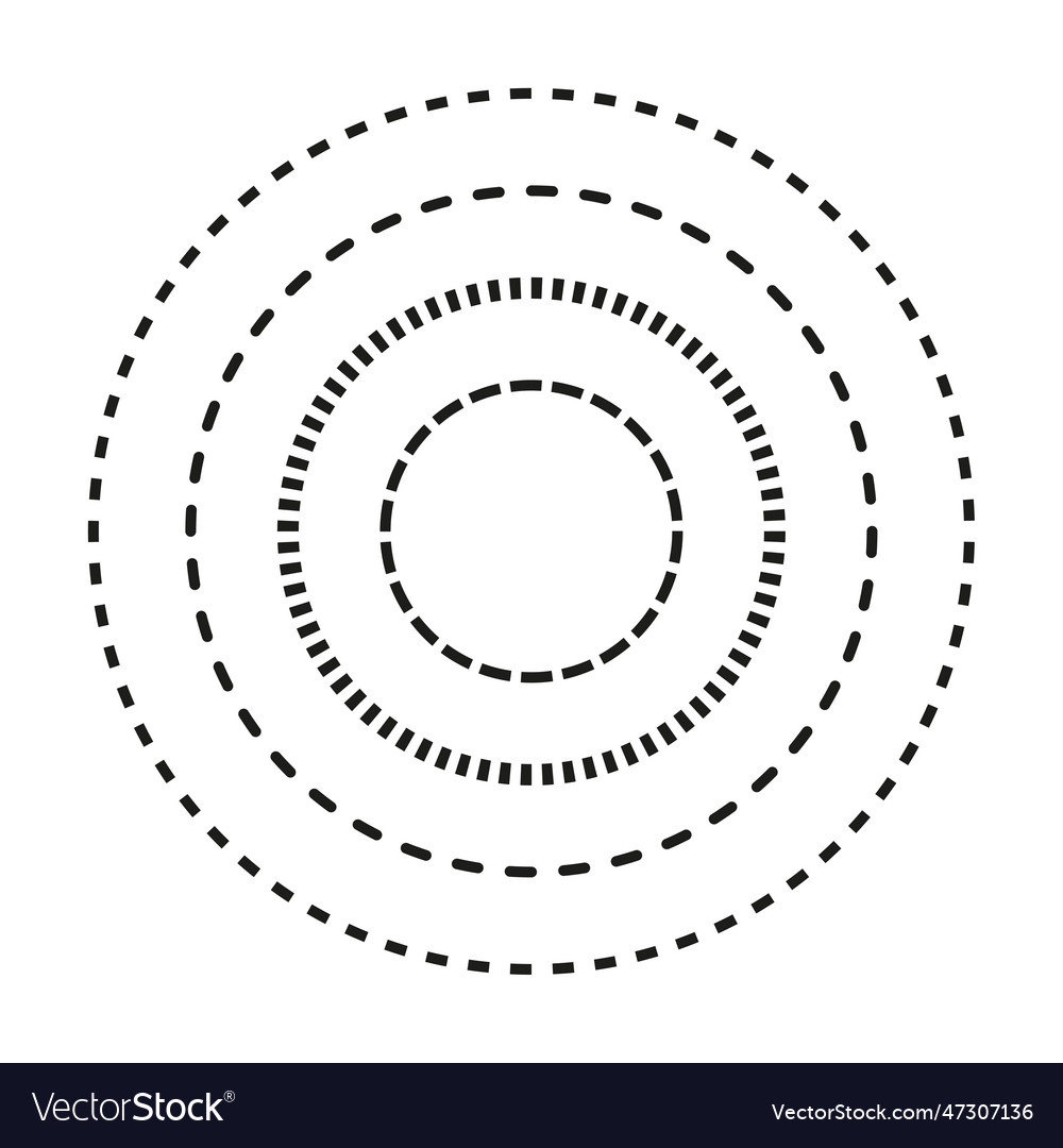 Abstract Circle Dash Pattern