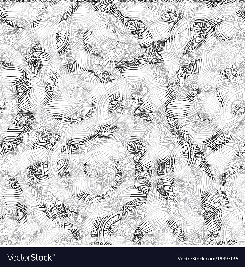 Abstract ornamental spiral seamless swirl line