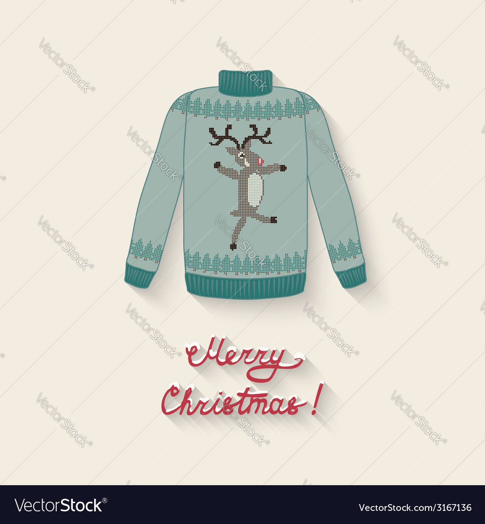 Cute sweater with christmas deer