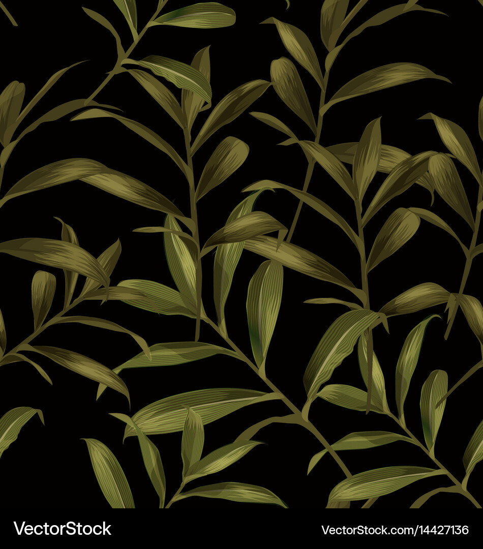 Leaf seamless pattern Royalty Free Vector Image