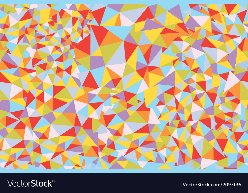 Mosaic triangle seamless pattern