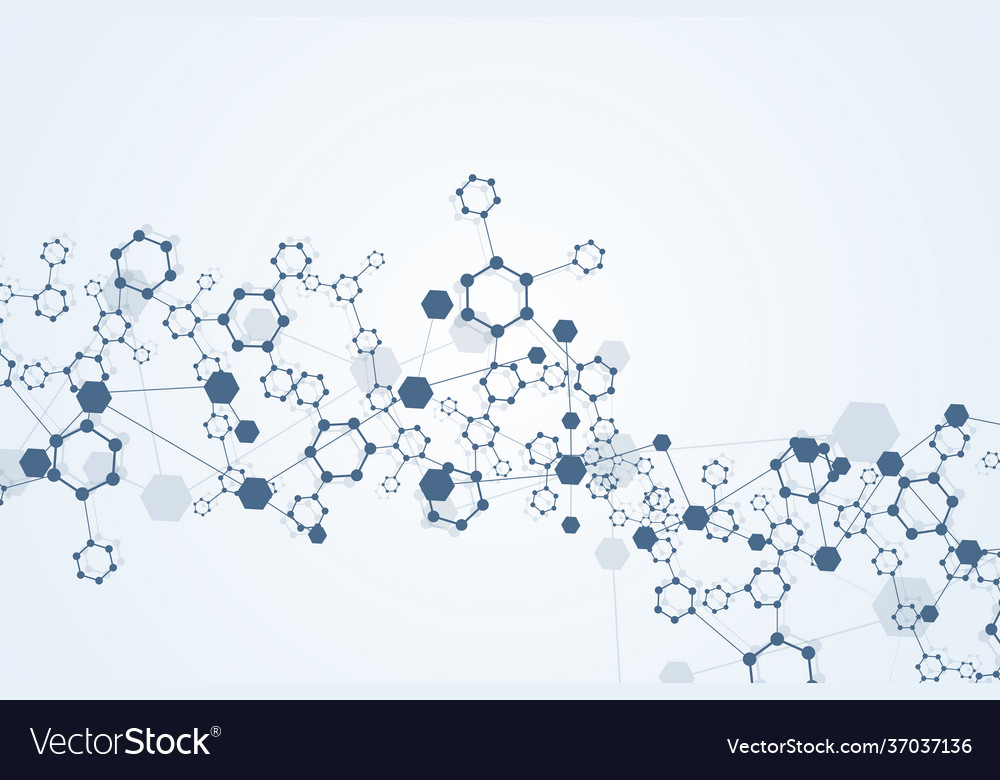 Strukturmolekül und Kommunikation dna Atom vector image Strukturmolekül und Kommunikation dna Atom