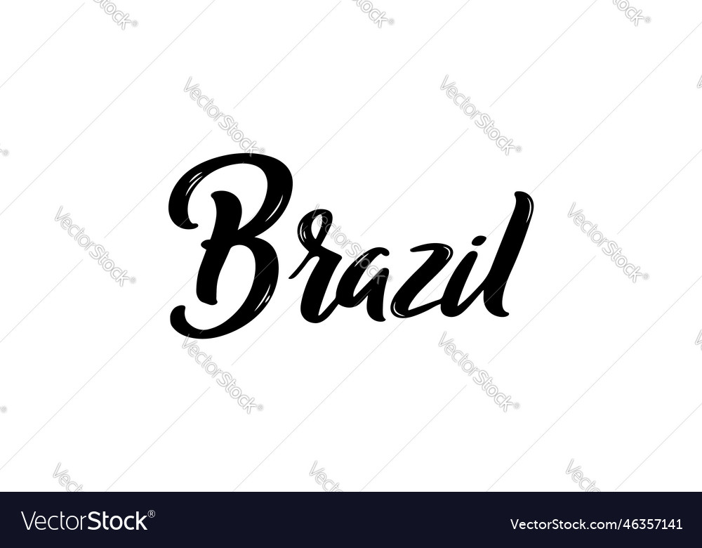 Brasilien Briefing handschriftlicher Ländername