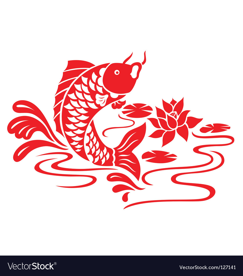 Chinesisches neues Jahr Koi Fisch