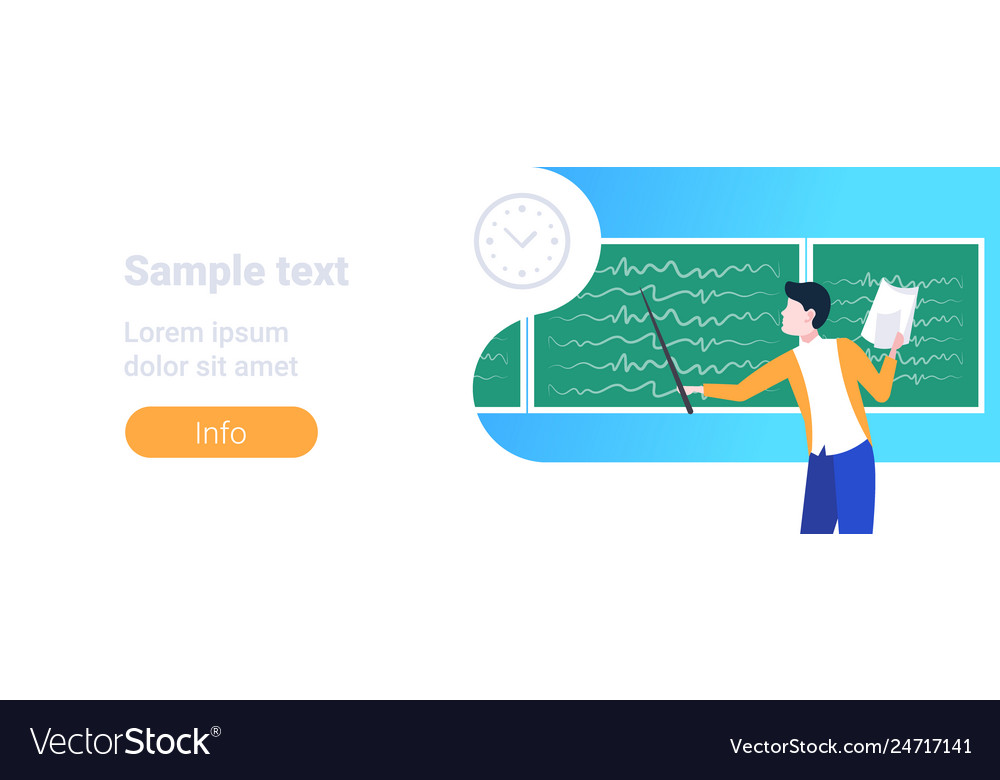 College Teacher Lecture with Pointer