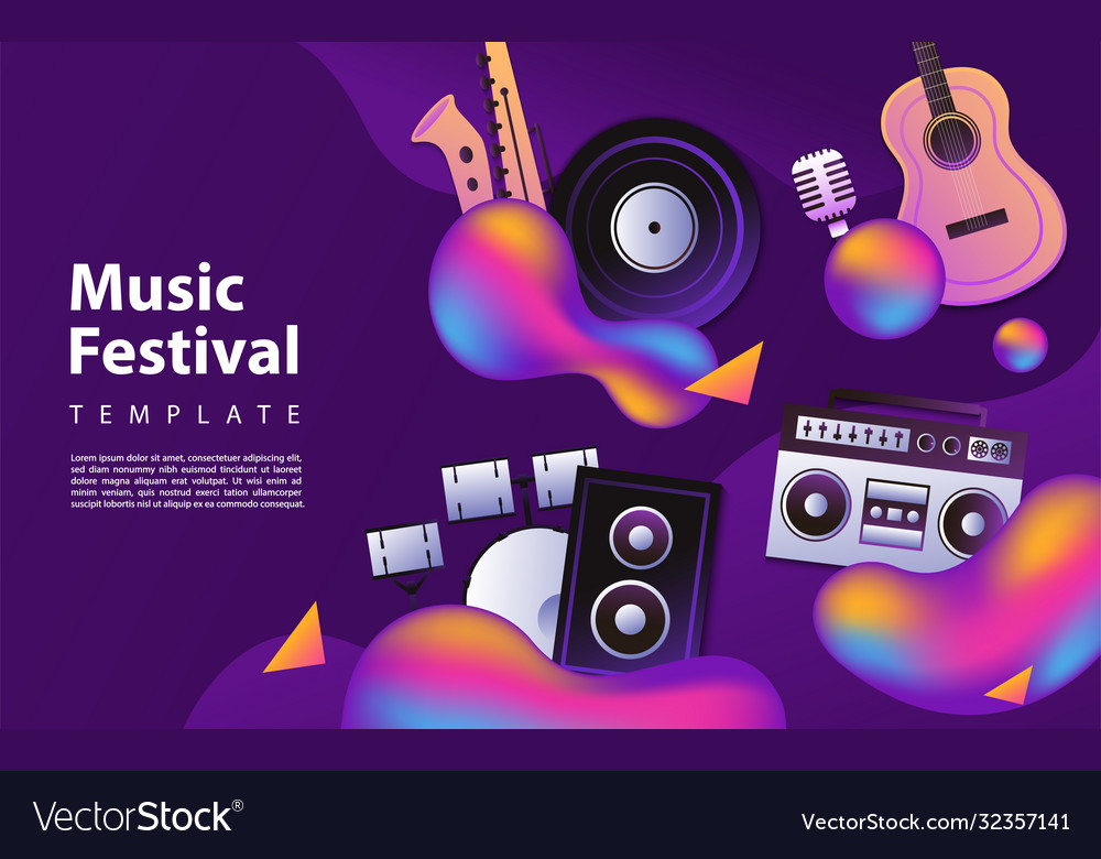 Creative modern background design based music