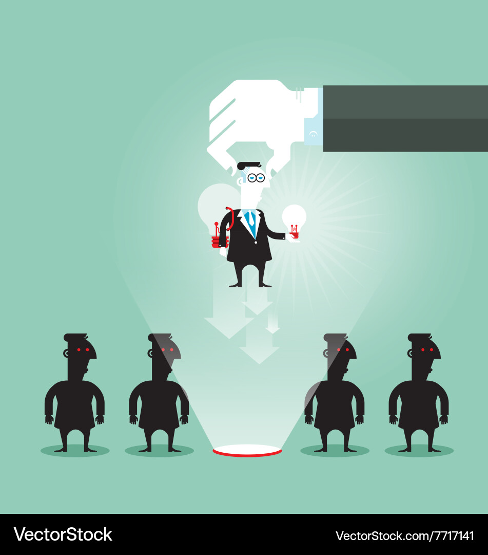 Human resources concept Royalty Free Vector Image