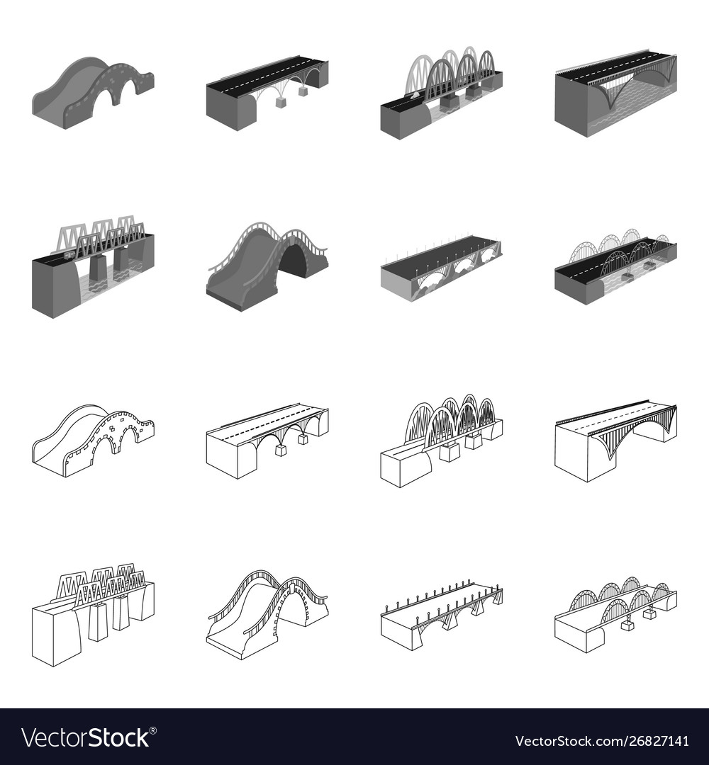 Isolated object connection and design sign set vector image Isolated object connection and design sign set