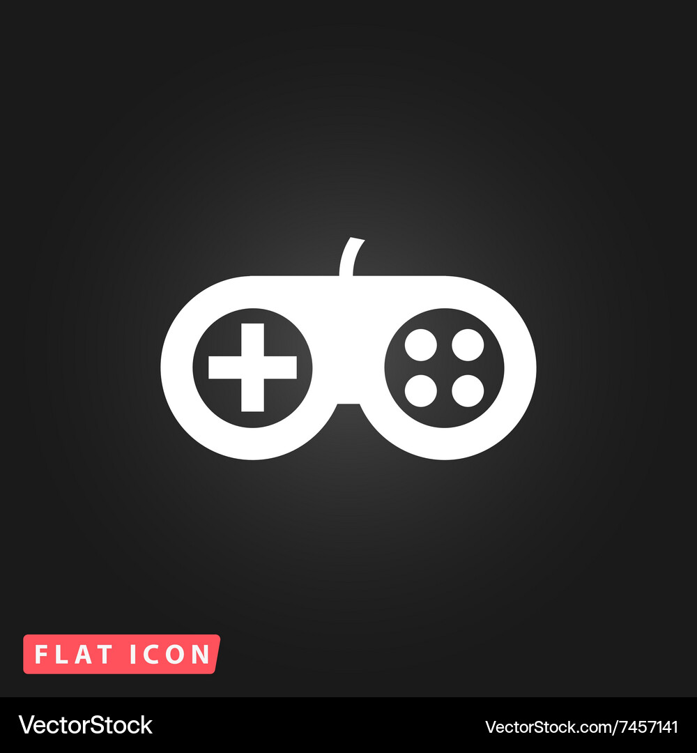 Joystick flat icon Royalty Free Vector Image - VectorStock